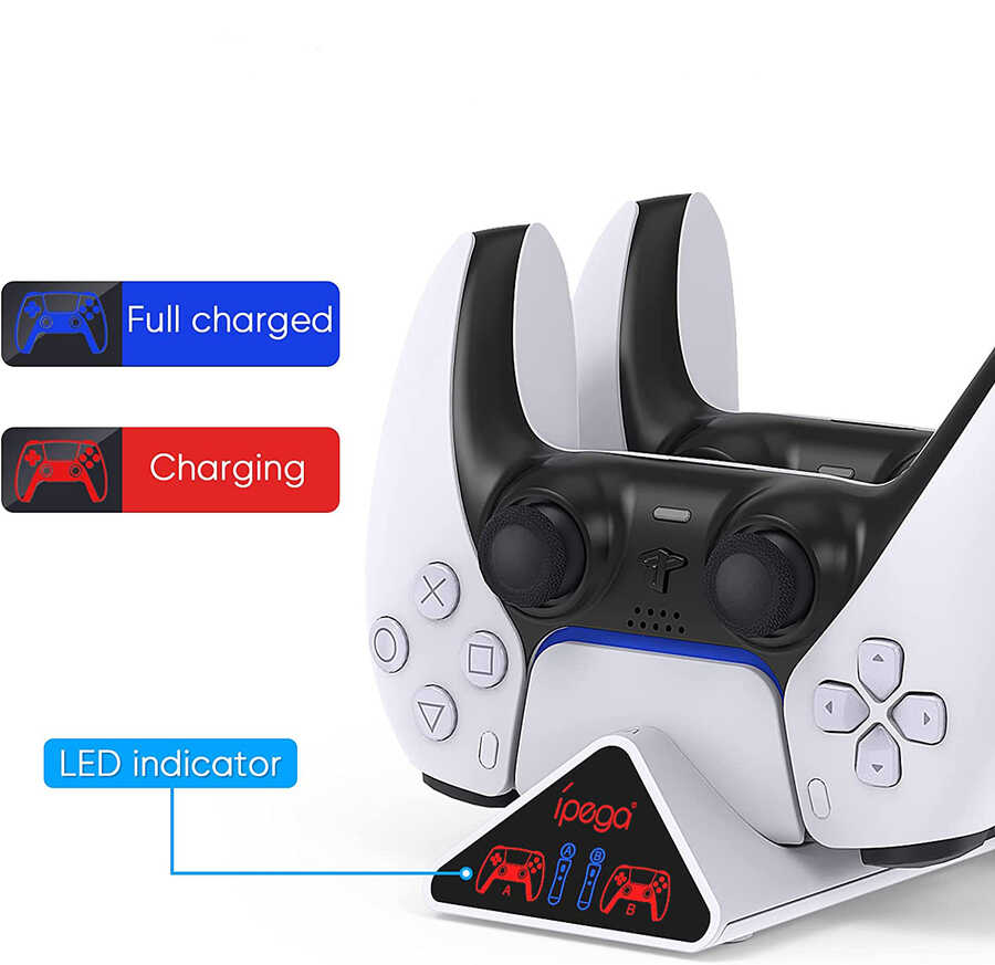Bilişim Burada iPega PG-P5011 Playstation 5 Dualsense Şarj İstasyonu